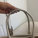 Coach Beige Signature Hamptons Carry-All Bag