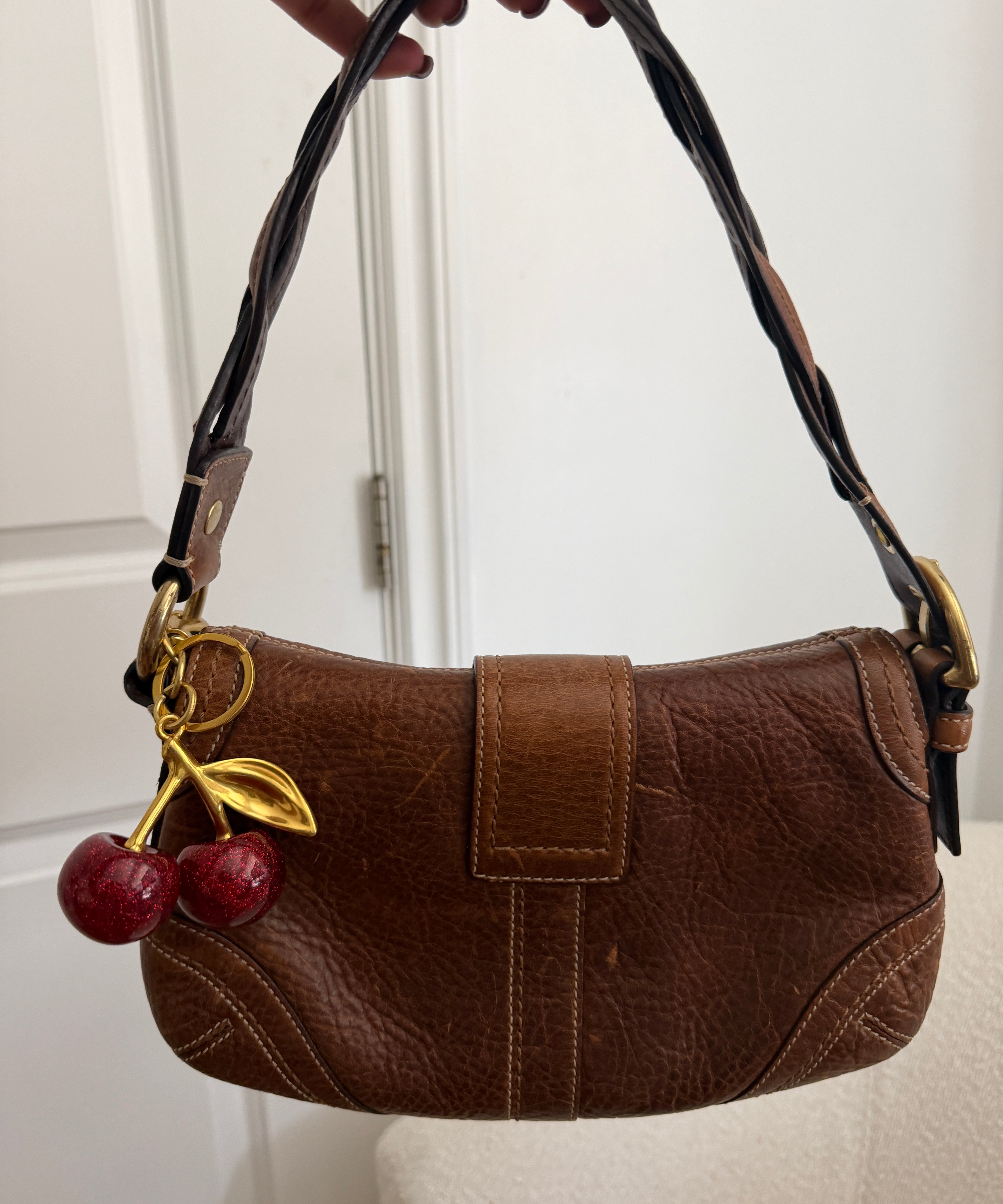 Coach Whiskey Leather Mini Soho Bag