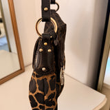 Fendi Zucca / Leopard Chef Shoulder Bag
