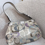 Coach Grey Optic Multi Print Signature Soho Sufflette Bag