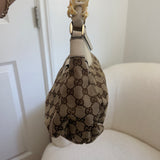 Brown Gucci Mini D-Ring Shoulder Bag