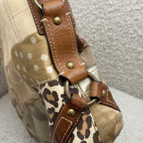 Coach Leopard Patchwork Carly Bag