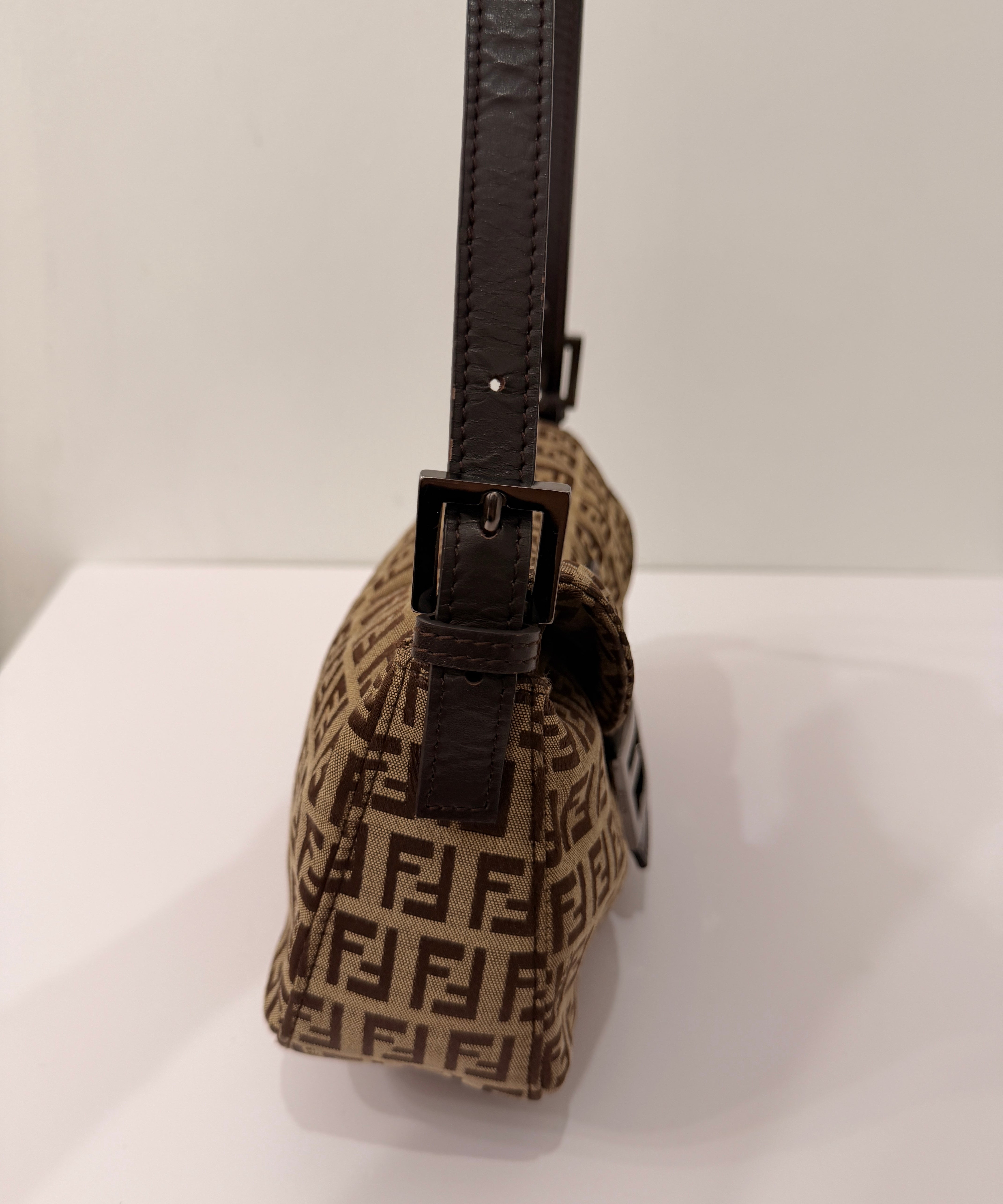 Fendi Signature Brown Baguette Bag