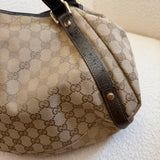 Brown GG Gucci Canvas Tote Bag