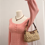Coach Brown Op Art Madison Mini Bag