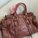 Miu Miu Mauve Pink Vitello Leather Bag