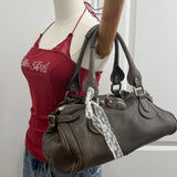 Rare Chloe Grey Paddington Leather Handbag