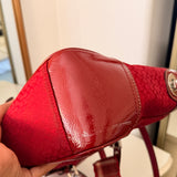 Red Coach Signature Tote Bag