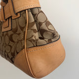 Coach Tan Signature Hamptons Carry-All Bag