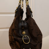 Coach Brown Leather Maggie Shoulder Bag