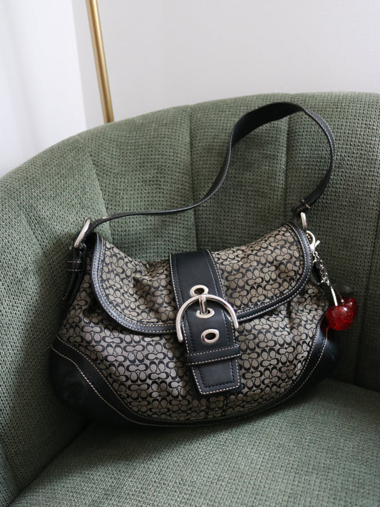 Coach Black Signature Soho Bag