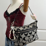 Coach Grey Poppy Shoulder Bag