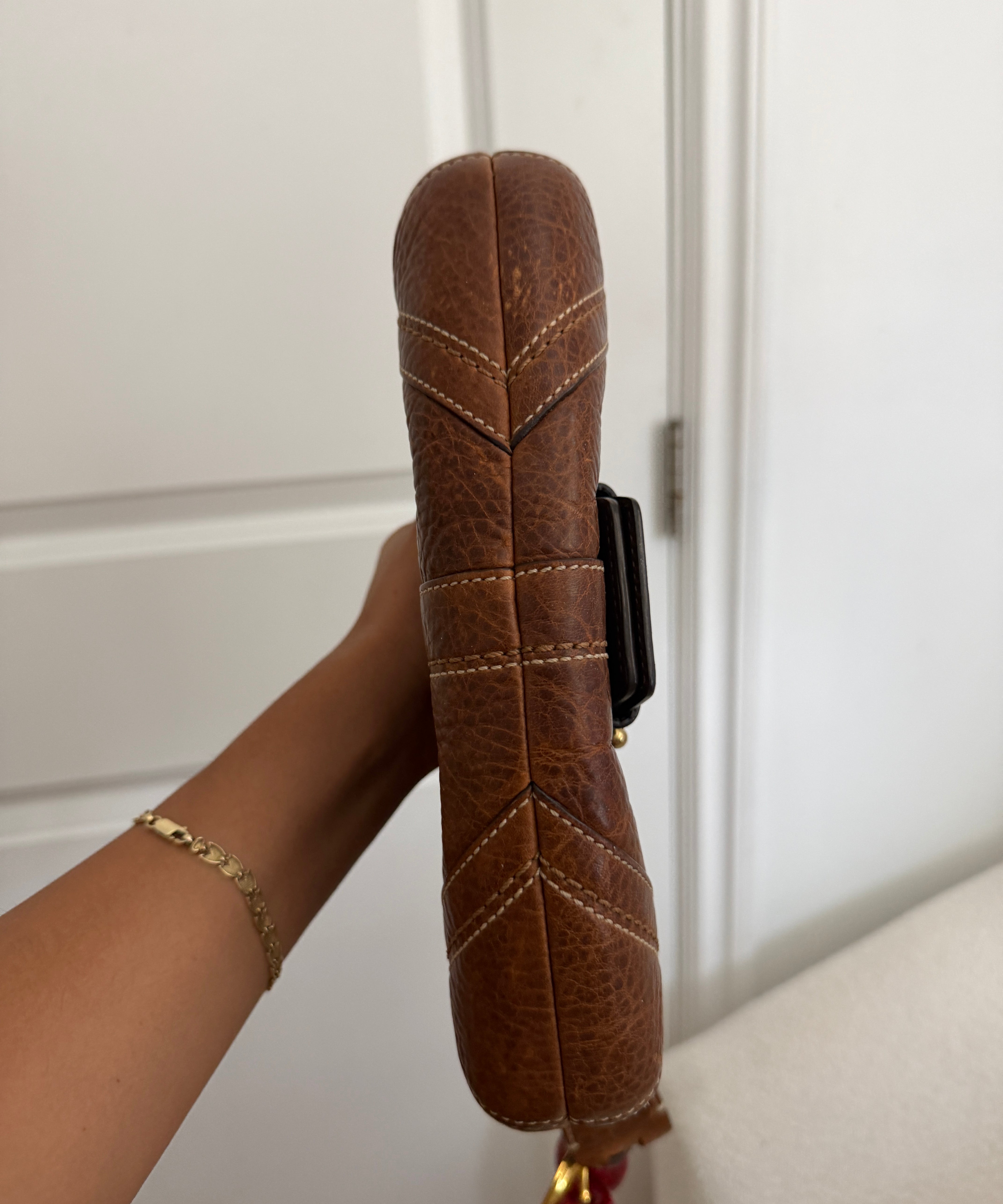 Coach Whiskey Leather Mini Soho Bag