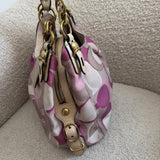Coach Pink Optic Print Maggie Bag