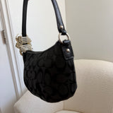 Black Coach Signature Mini Bag