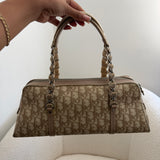 Beige Dior Romantique Trotter Hand Bag