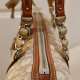 White Dior Romantique Mini Barrel Bag