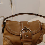 Coach British Tan Leather Mini Soho Bag
