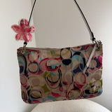 Rare Coach Poppy Multicolored Madras Bag