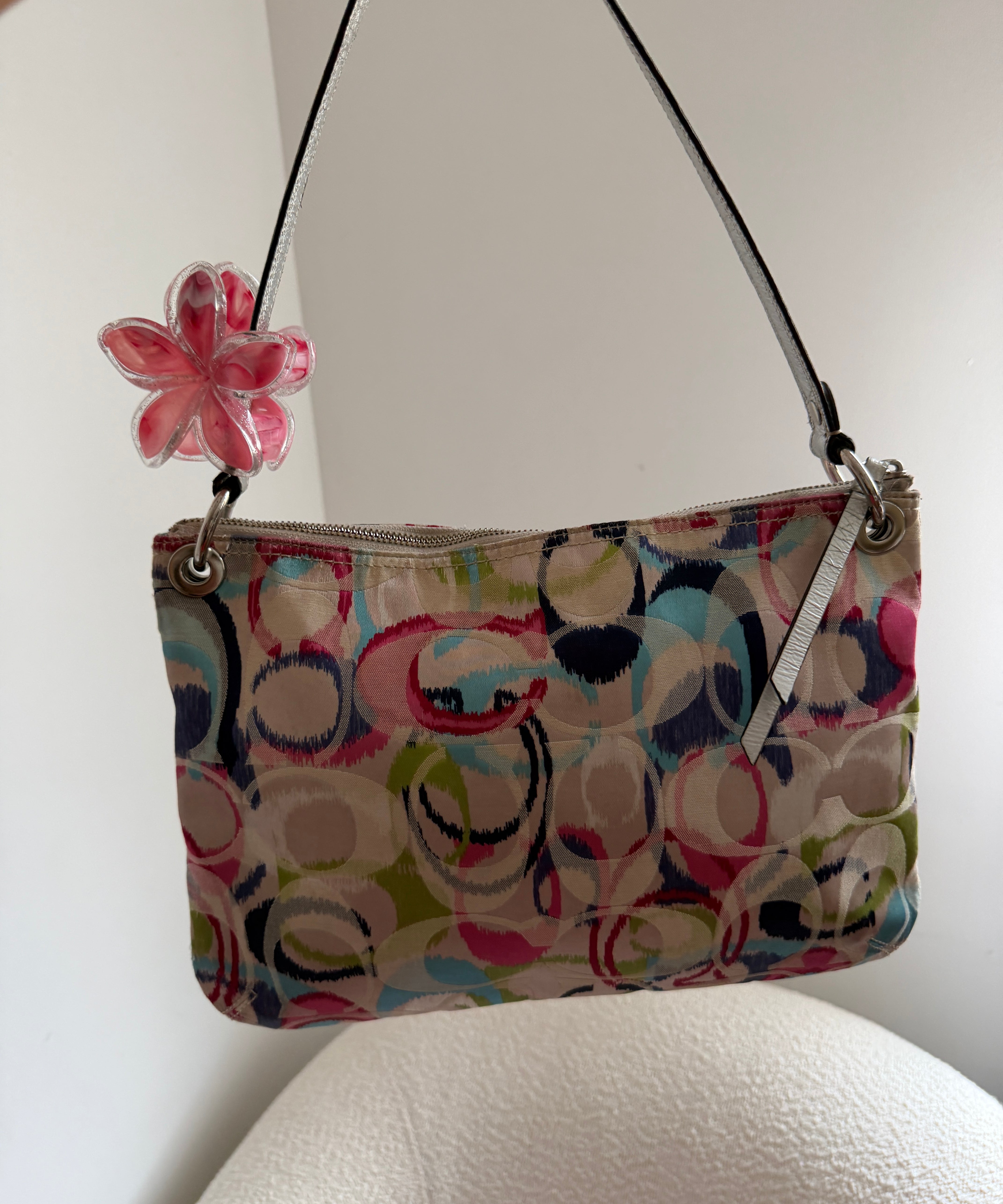 Rare Coach Poppy Multicolored Madras Bag