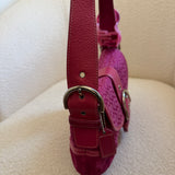 Rare Pink Suede Canvas Mini Soho Bag
