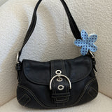 Coach Black Leather Mini Soho Bag
