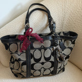 Coach Grey Signature Tote Bag