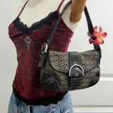 Coach Grey Canvas Mini Soho Bag