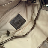 Brown Snakeskin Trim Coach Soho Demi Flap