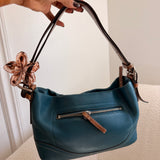 Coach Blue Leather Shoulder Bag
