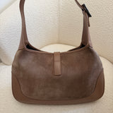 Taupe Suede Gucci Jackie Shoulder Bag