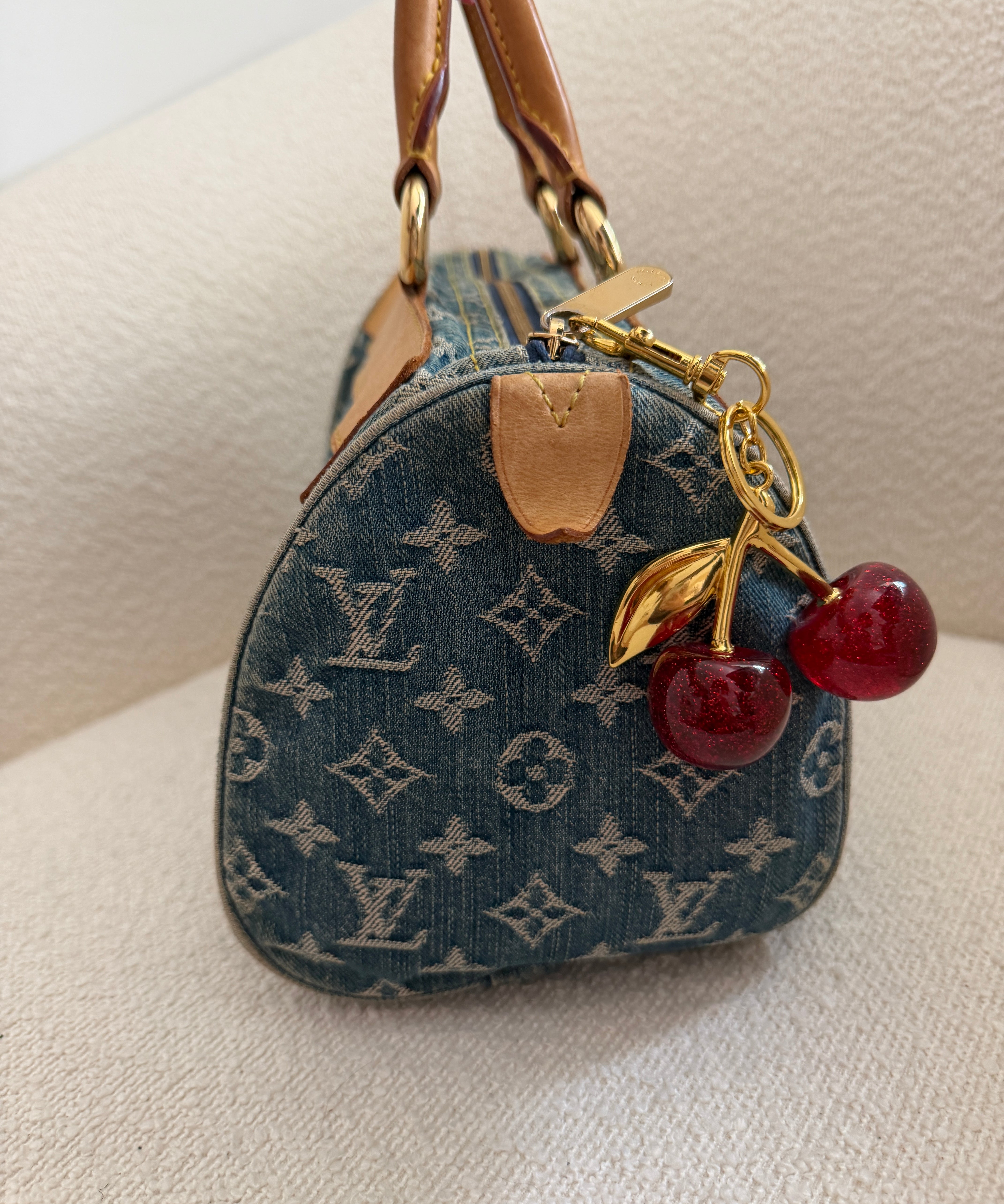 Louis Vuitton Denim Neo Speedy Monogram Handbag