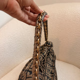 Fendi Zucca Mia Flap Shoulder Bag
