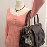 Brown Guccissima Sukey Tote Bag