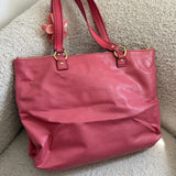 Coach Patent Leather Pink Poppy Tote Bag