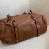 Miu Miu Tan Vitello Lux 2-Way Leather Hand Bag