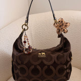 Coach Brown Signature Madison Shoulder Bag