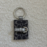 Coach Denim Photo Keychain