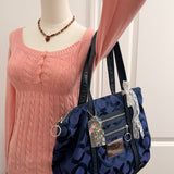 Coach Navy Poppy Tote Bag