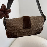 Coach Brown Soho Demi Flap Bag