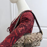 Coach Snakeskin Signature Soho Baguette