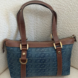 Rare Denim Gucci Abbey Mini Tote Bag