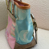 Coach Multicolor Patchwork Spring Hand Bag