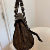 Brown Dior Romantique Trotter Hand Bag