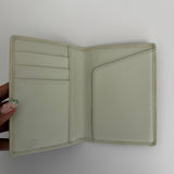 Lime Green Coach Monogram Passport Holder