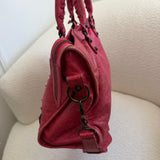 Red Balenciaga MotoCross City Bag