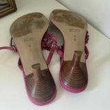 Coach Pink Floral Kitten Heels (8)