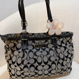 Coach Grey Signature Tote Bag