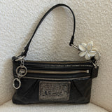 Coach Black Poppy Mini Shoulder Bag
