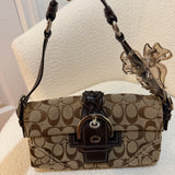 Coach Brown Soho Demi Flap Bag